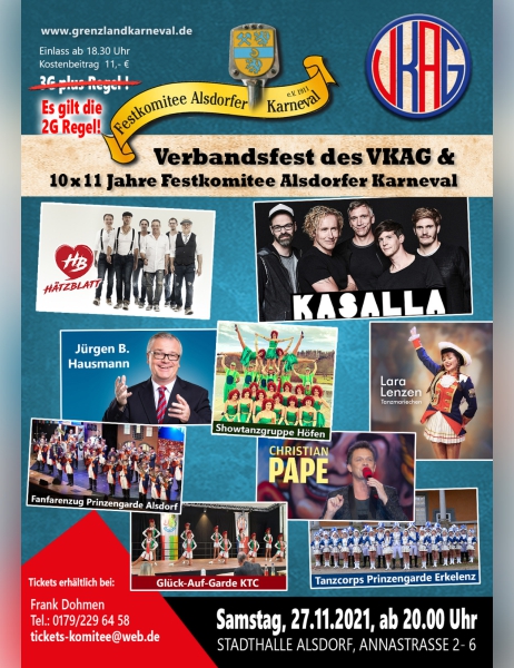 Verbandsfest des VKAG & 10×11 Jahre Festkomitee Alsdorfer Karneval