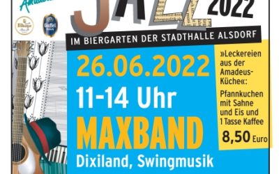 MAXBAND – Jazz 2022 – im Biergarten der Stadthalle Alsdorf