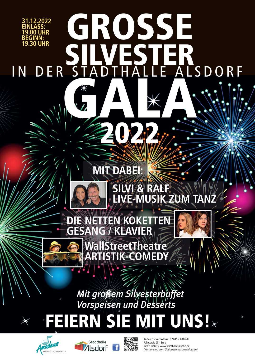 Grosse Silvester Gala 2022 in der Stadthalle Alsdorf