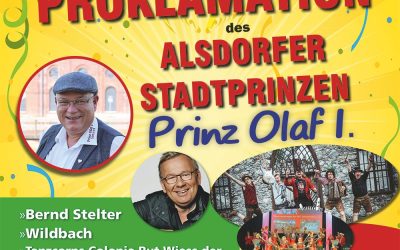 Prinzenproklamation – Alsdorfer Stadtprinz Prinz Olaf I.