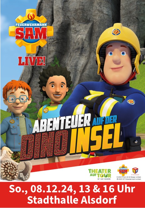 Feuerwehrmann Sam Live! Abenteuer auf der Dino Insel